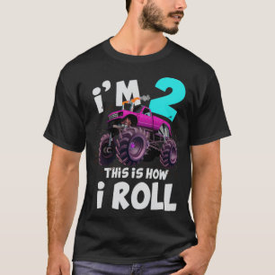 Monster Lastbil 2:a födelsedag Lastbil T Shirt