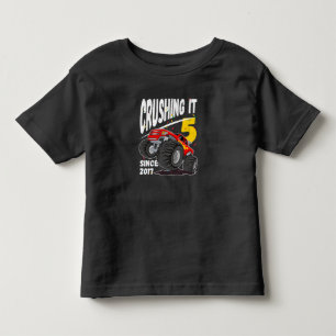 Monster Lastbil 5:e födelsedagen T Shirt