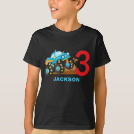 Monster Lastbil ally Boy Födelsedagsfest Outfit T Shirt