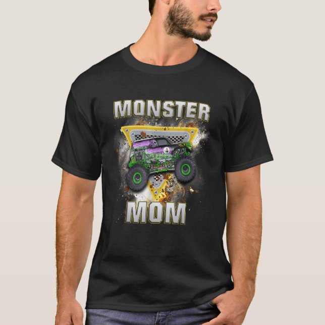 Monster Lastbil är min Sylt-monster Lastbil Mamma T Shirt (Framsida)