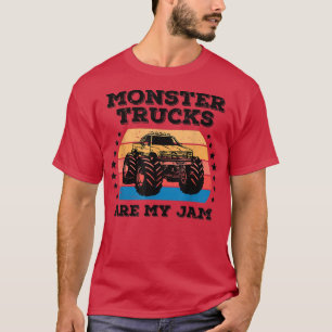 Monster Lastbil är min Sylt Retro Vintage Sunset W T Shirt