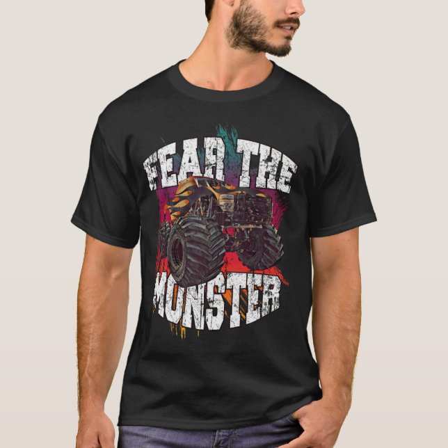 Monster Lastbil artikel gay pride T Shirt (Framsida)