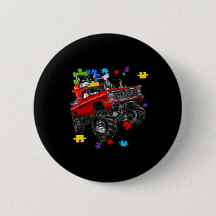 Monster Lastbil Autism Awareness Puzzle Biet Boys  Knapp
