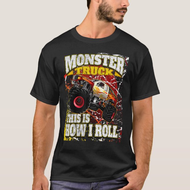 Monster Lastbil av Monstee T Shirt (Framsida)