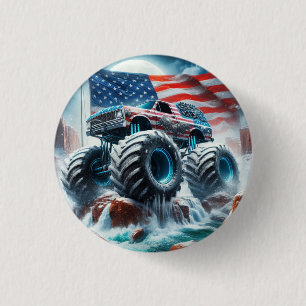 MONSTER LASTBIL BADGE KNAPP
