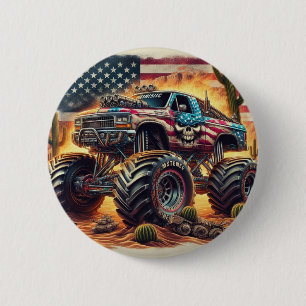 MONSTER LASTBIL BADGE KNAPP