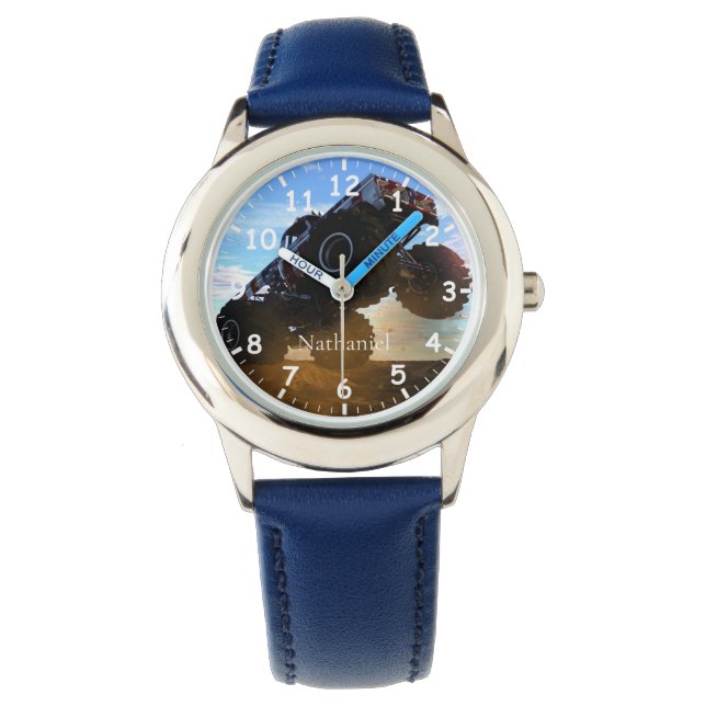 Monster Lastbil Barns Armbandsur (Framsida)