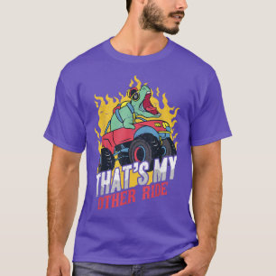 Monster Lastbil bil och Dino Coola Pickup motortjä T Shirt