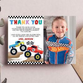 Monster Lastbil Birthday Photo - tackkort Tack Kort