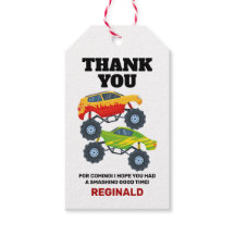 Monster Lastbil Birthday Tack Favor