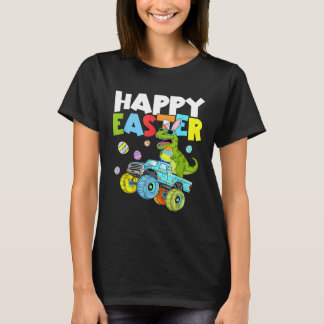 Monster Lastbil Boys Kids Dinosaur för glad påsk-d T Shirt