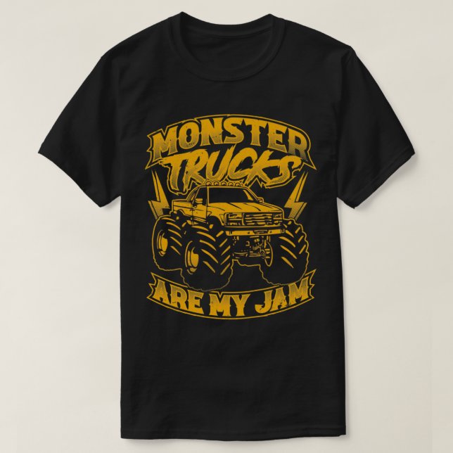 Monster Lastbil Car Älskare Shirt Monster Sylt Las T Shirt (Design framsida)