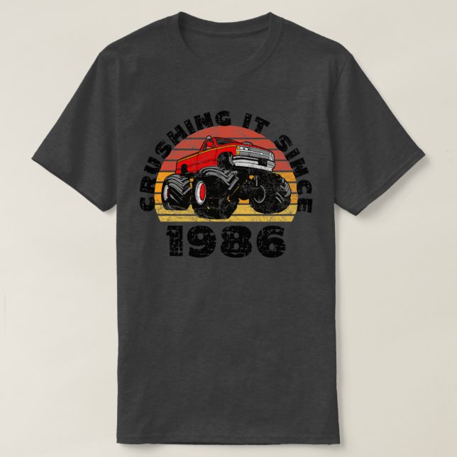Monster Lastbil-chauffören som krossade den sedan  T Shirt (Design framsida)