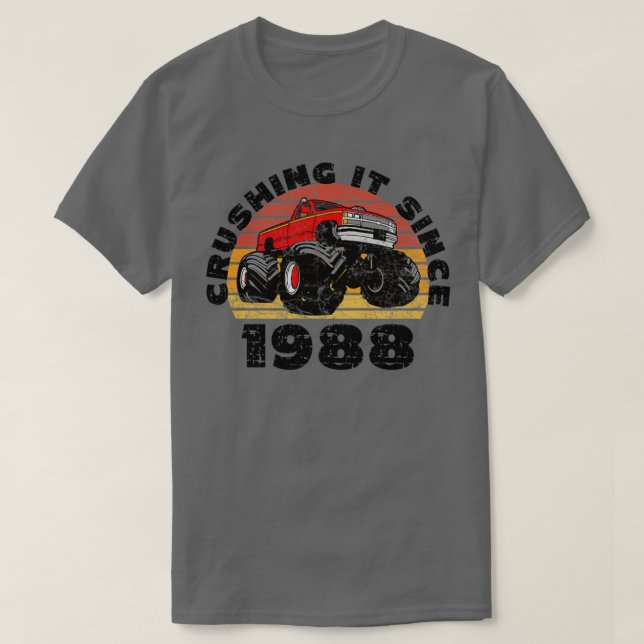 Monster Lastbil-chauffören som krossade den sedan  T Shirt (Design framsida)
