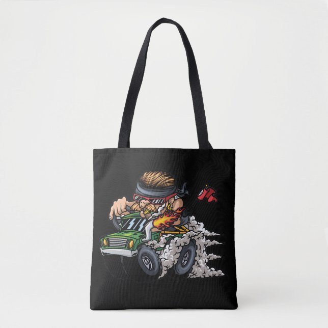 monster lastbil design 1 tygkasse (Framsida)