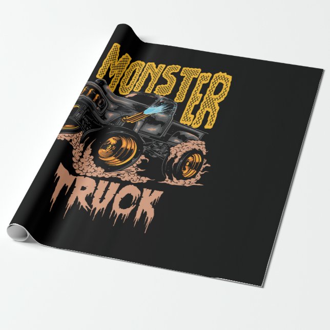 monster lastbil design presentpapper (Utrullad)