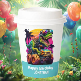 MONSTER LASTBIL Dinosaur Birthday BLUE