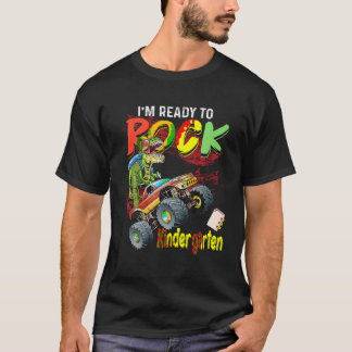 Monster Lastbil Dinosaur Boys I är Redo till Sten  T Shirt