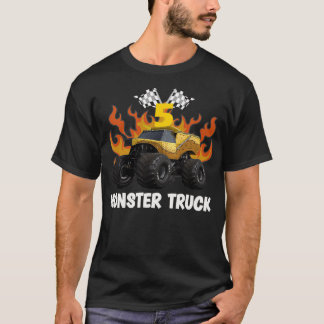 Monster Lastbil EarthShaker för barn 5 Birthday Gi T Shirt