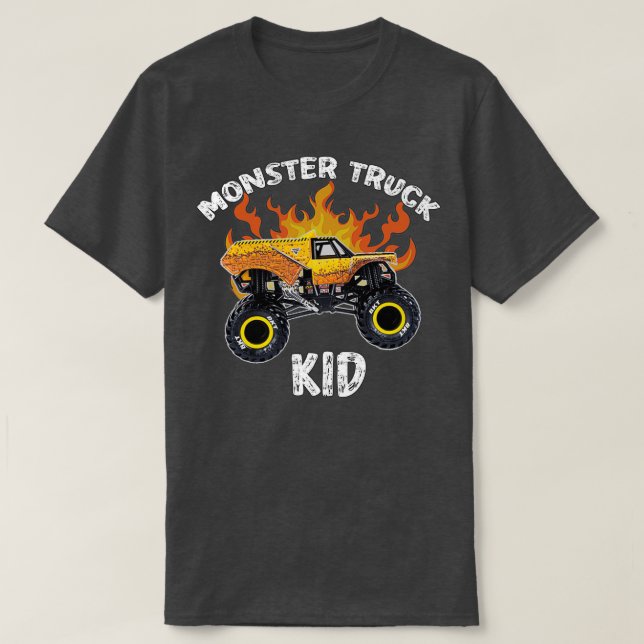 Monster lastbil Earthshaker Gift För barn T Shirt (Design framsida)