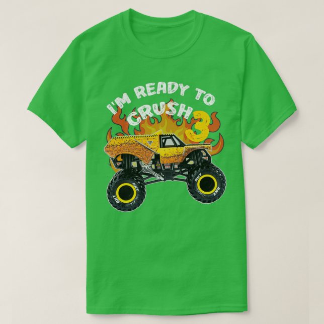 Monster Lastbil EarthShaker Ix27m Redo till Crush  T Shirt (Design framsida)