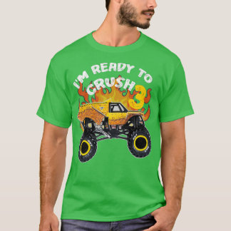 Monster Lastbil EarthShaker Ix27m Redo till Crush  T Shirt