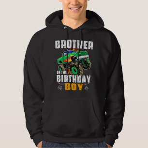 Monster Lastbil familje matchande broder vid födse Hoodie