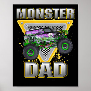 Monster Lastbil Fars dag Monster Lastbil är min Poster