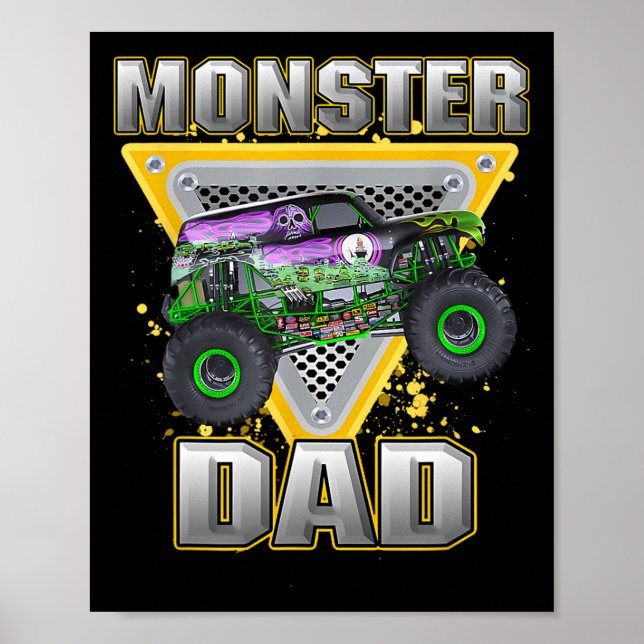 Monster Lastbil Fars dag Monster Lastbil är min Poster (Framsidan)