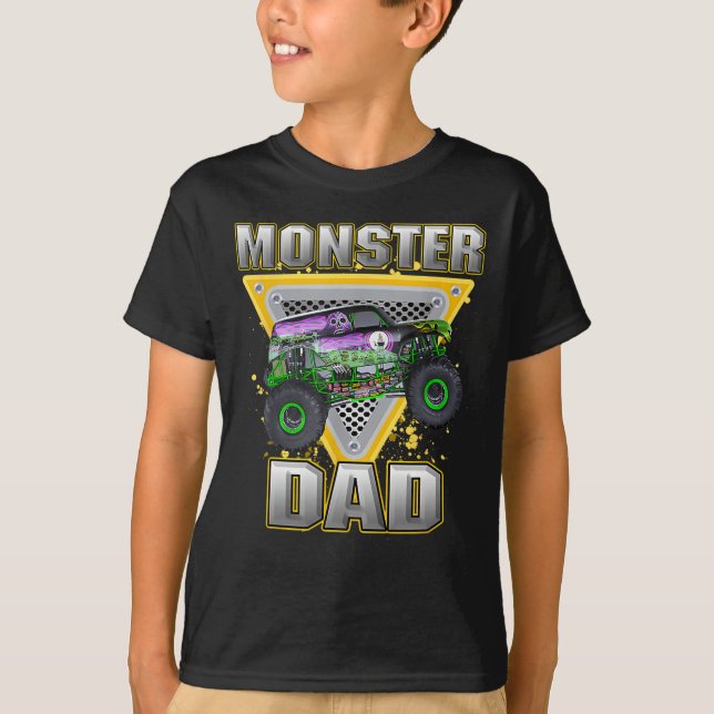 Monster Lastbil Fars dag Monster Lastbil är min T Shirt (Framsida)