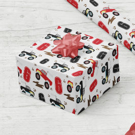 Monster Lastbil födelsedag Anpassningsbar Presentpapper