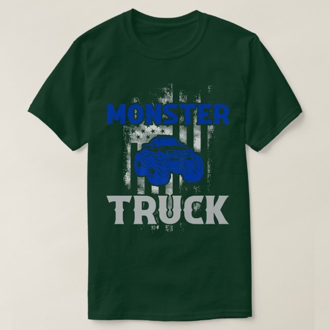Monster Lastbil Funny Driver2079 T Shirt (Design framsida)