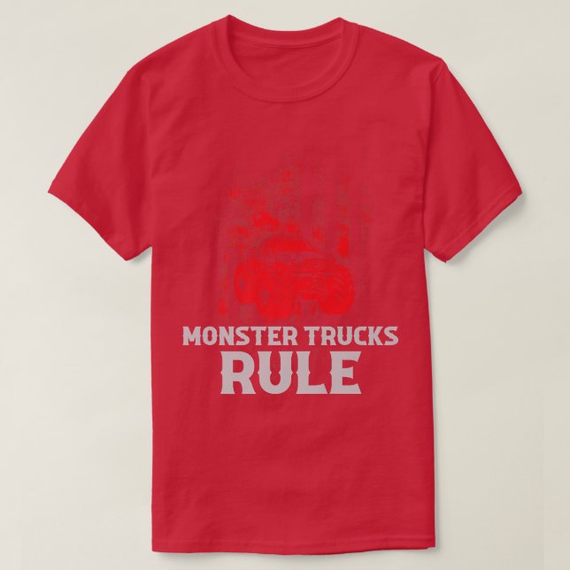 Monster Lastbil Funny Driver 2088 T Shirt (Design framsida)