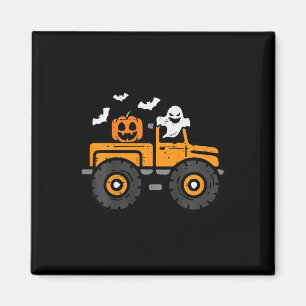 Monster Lastbil Ghost Pumpkin Halloween Costume To Magnet
