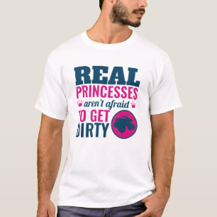 Monster Lastbil Girls riktiga princesses Get Dirty T Shirt