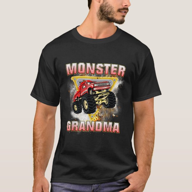 Monster Lastbil Grandma T Shirt (Framsida)