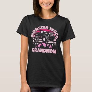 Monster Lastbil Grandmamma Matching Family Grandma T Shirt