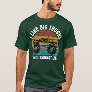 Monster Lastbil I tycker om Big Lastbilar och jag  T Shirt