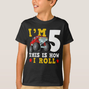 Monster Lastbil IM 5 Så här rullar jag på föde T Shirt