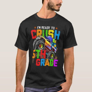 Monster Lastbil IM Redo att krossa 5:e Klass tillb T Shirt