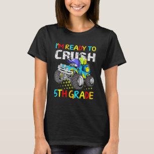 Monster lastbil Im Redo till Crush 5th Klass T Shirt