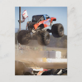 Monster Lastbil Jumping Vykort