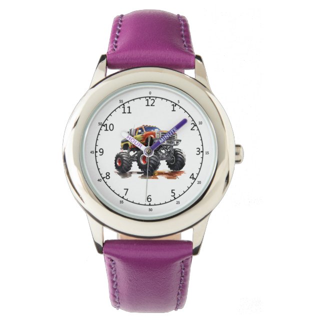Monster Lastbil Kids Watch Armbandsur (Framsida)
