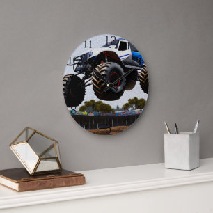 Monster Lastbil Launch, Wall Clock Stor Klocka