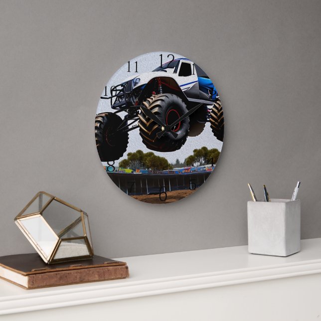 Monster Lastbil Launch, Wall Clock Stor Klocka (Kontor)