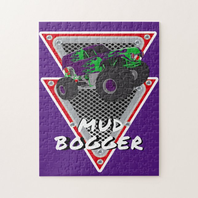 monster lastbil lera bogger pussel (Vertikal)