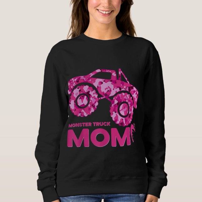 Monster Lastbil Mamma 002 T Shirt (Framsida)