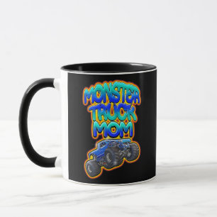 Monster Lastbil Mamma Graffiti Stil Mugg
