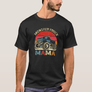 Monster Lastbil Mamma Matching Family Födelsedagsf T Shirt