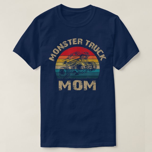 MONSTER LASTBIL MAMMA; Retro Distress Big Lastbil T Shirt (Design framsida)